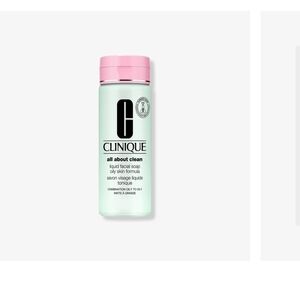 Clinique All About Clean Liquid Facial Soap - Pink Cap, Green Bottle